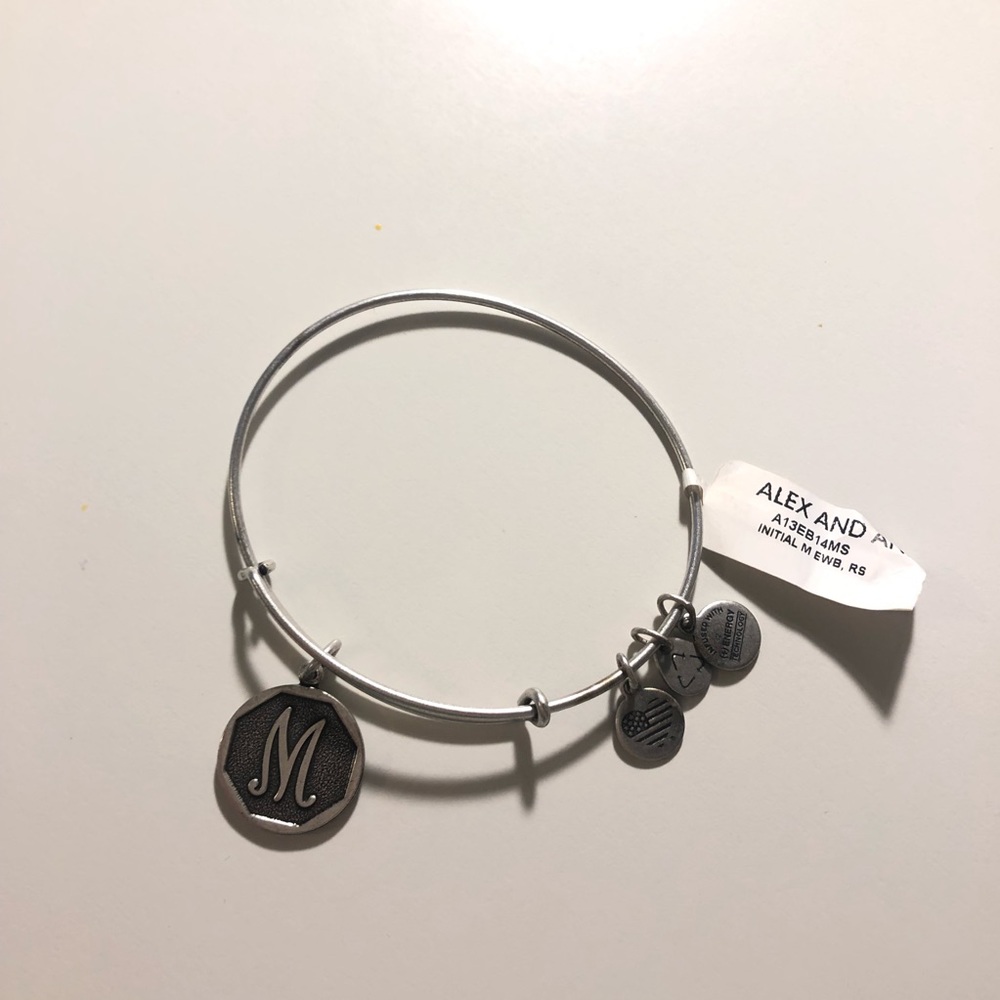“M” Initial Alex & Ani Bracelet